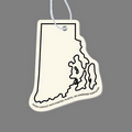 Paper Air Freshener - Rhode Island (Outline)